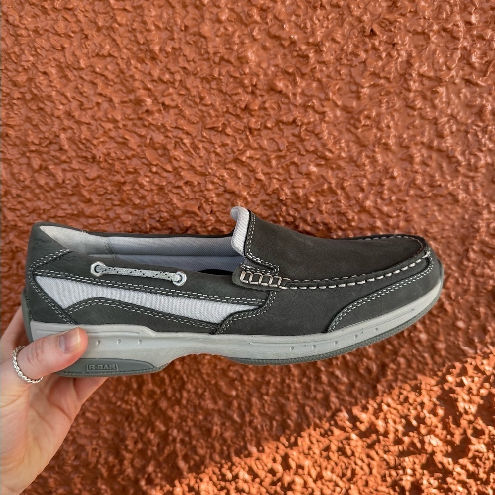 Dunham Men's Captain Venetian Boat Shoe Grey Size 8.5 New In Box